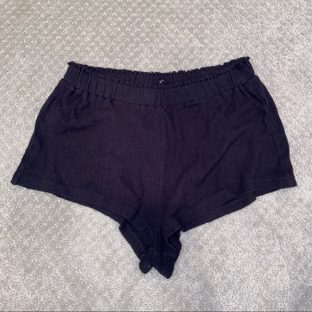 Urban Outfitters Out from Under black linen shorts